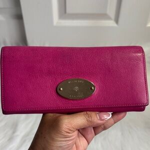 Mulberry Fuchsia Leather Wallet
